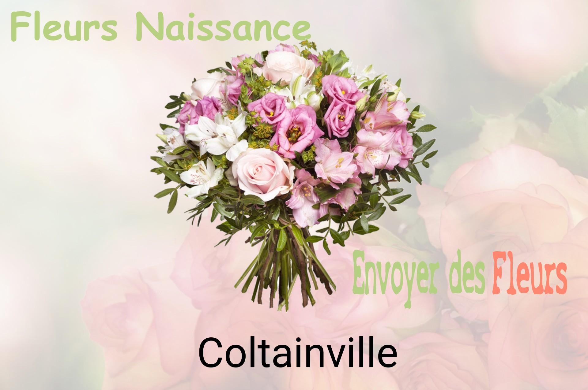 Bouquet de fleurs de naissance livré à Coltainville